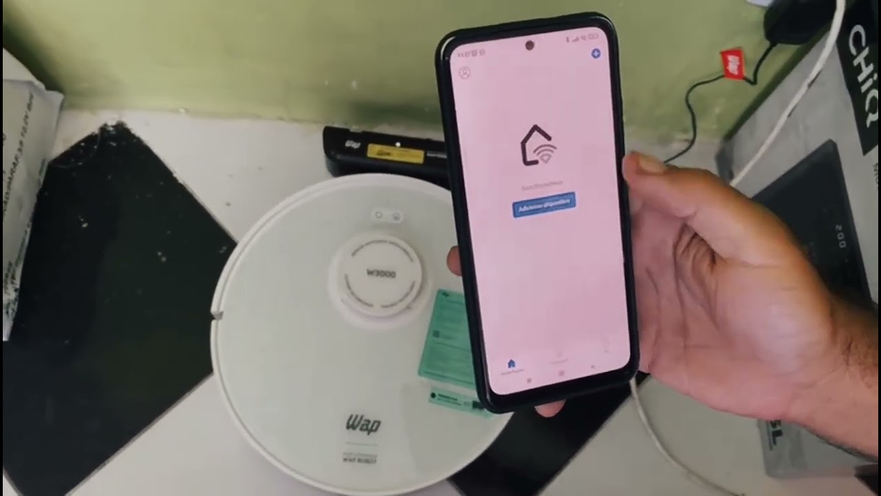 Como parear o robô W3000 no aplicativo Wap Connect