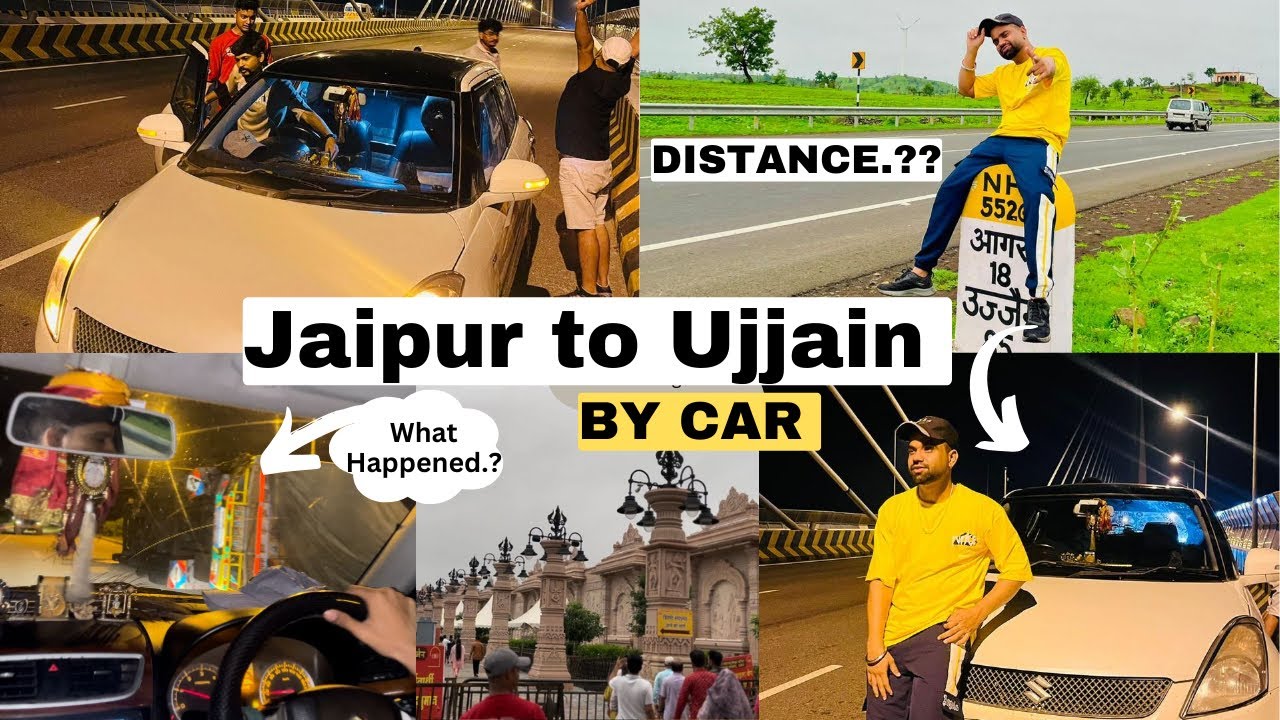 Jaipur to Ujjain by car |  Jaipur to Ujjain Mahakal 🕉️| Ujjain vlog 2024 part-1 | Atul sain