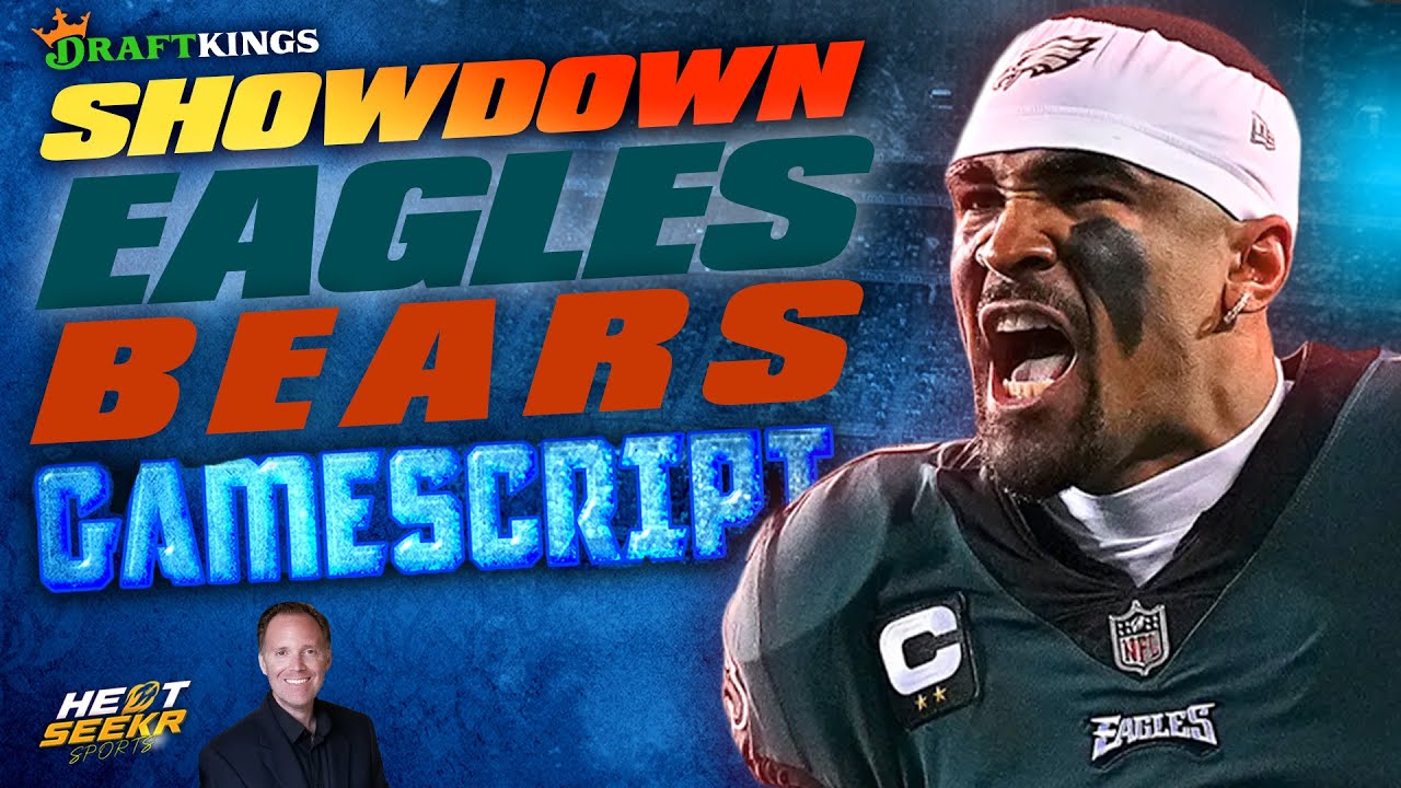 BEARS vs EAGLES Gamescript | BLACK FRIDAY DraftKings SHOWDOWN Strategy | 2025 NFL Week 13