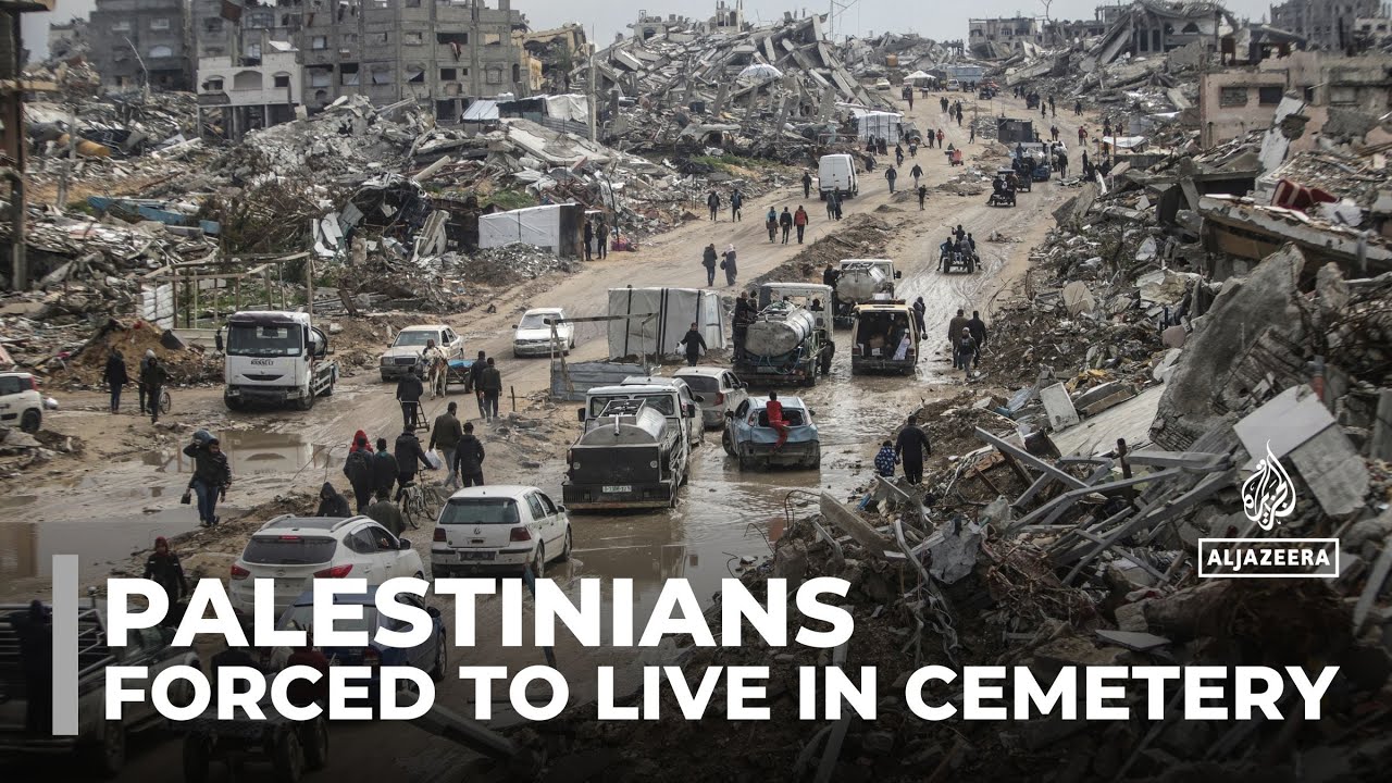 Shelter among gravestones: Palestinians forced to live in cemetery
