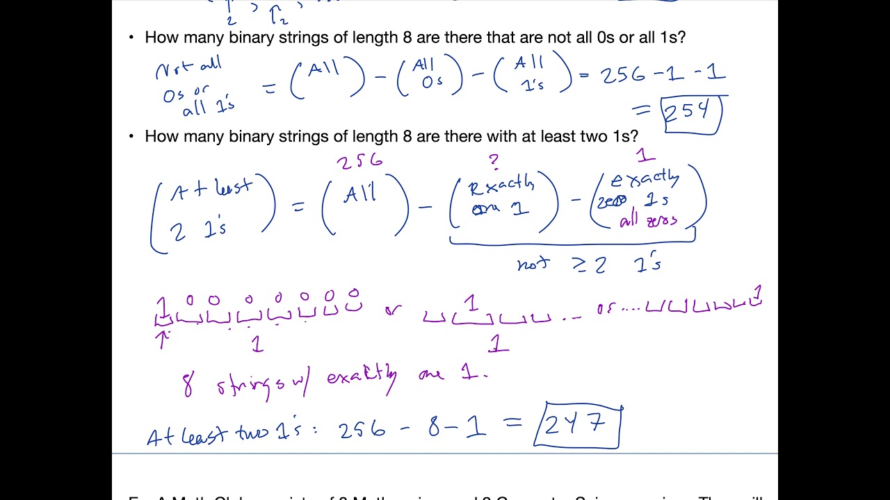 Counting Practice Problems