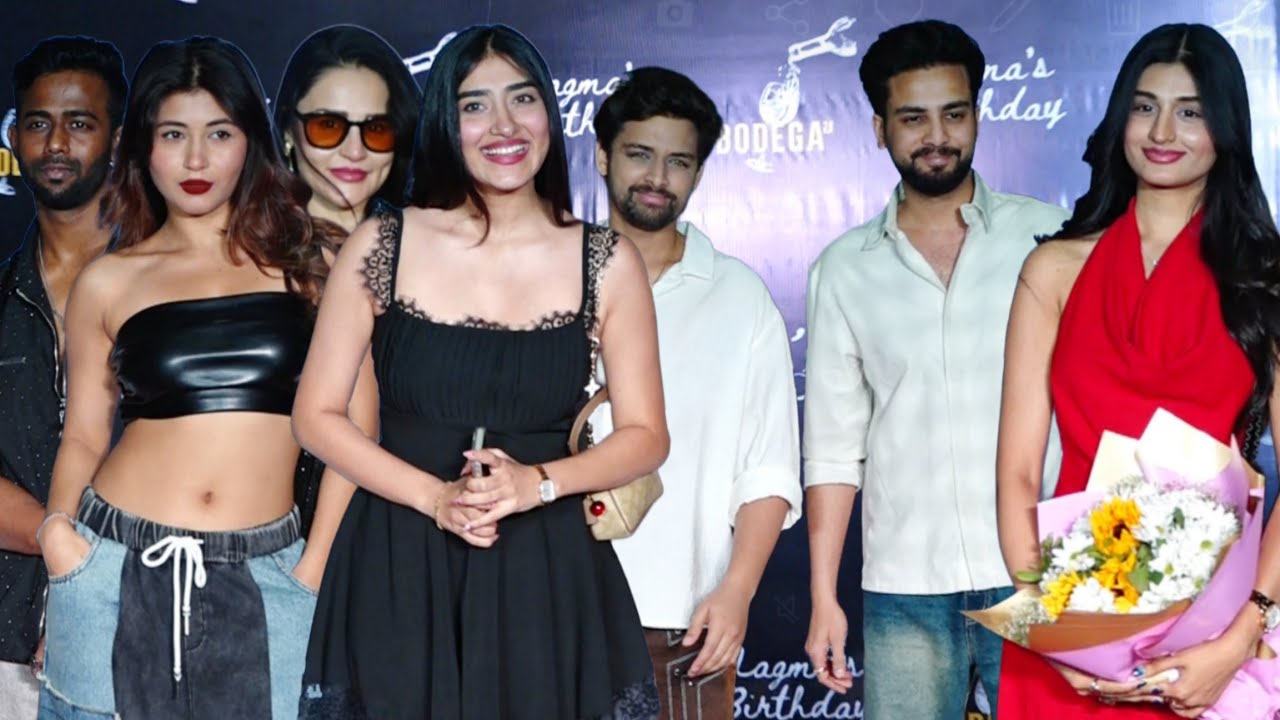 Celebrities Arrive At Nagma Mirajkar Birthday Party | Elvish Yadav,Samarth Jurel,Nazila,Payal Gaming