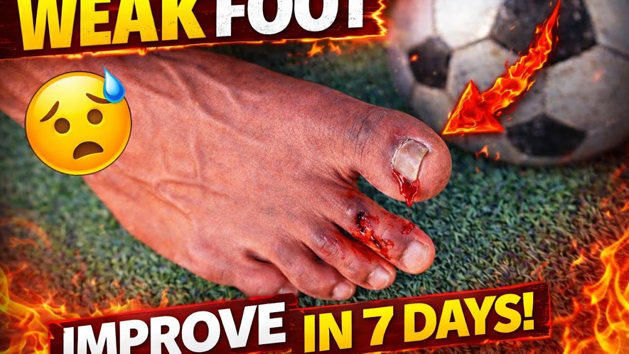 “I Trained My Weak Foot for 7 Days (Football Transformation)”#football #soccer #skills #fitness 