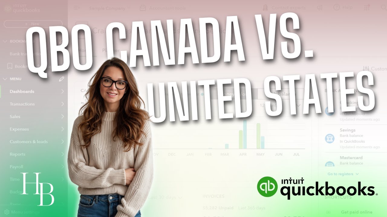 QuickBooks Online: Канада и США — в чём разница? | The Home Bookkeeper