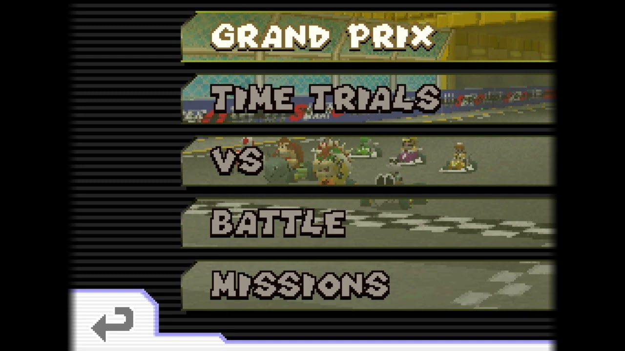 Mario Kart Wii Menu Theme But In The Style Of Mario Kart DS
