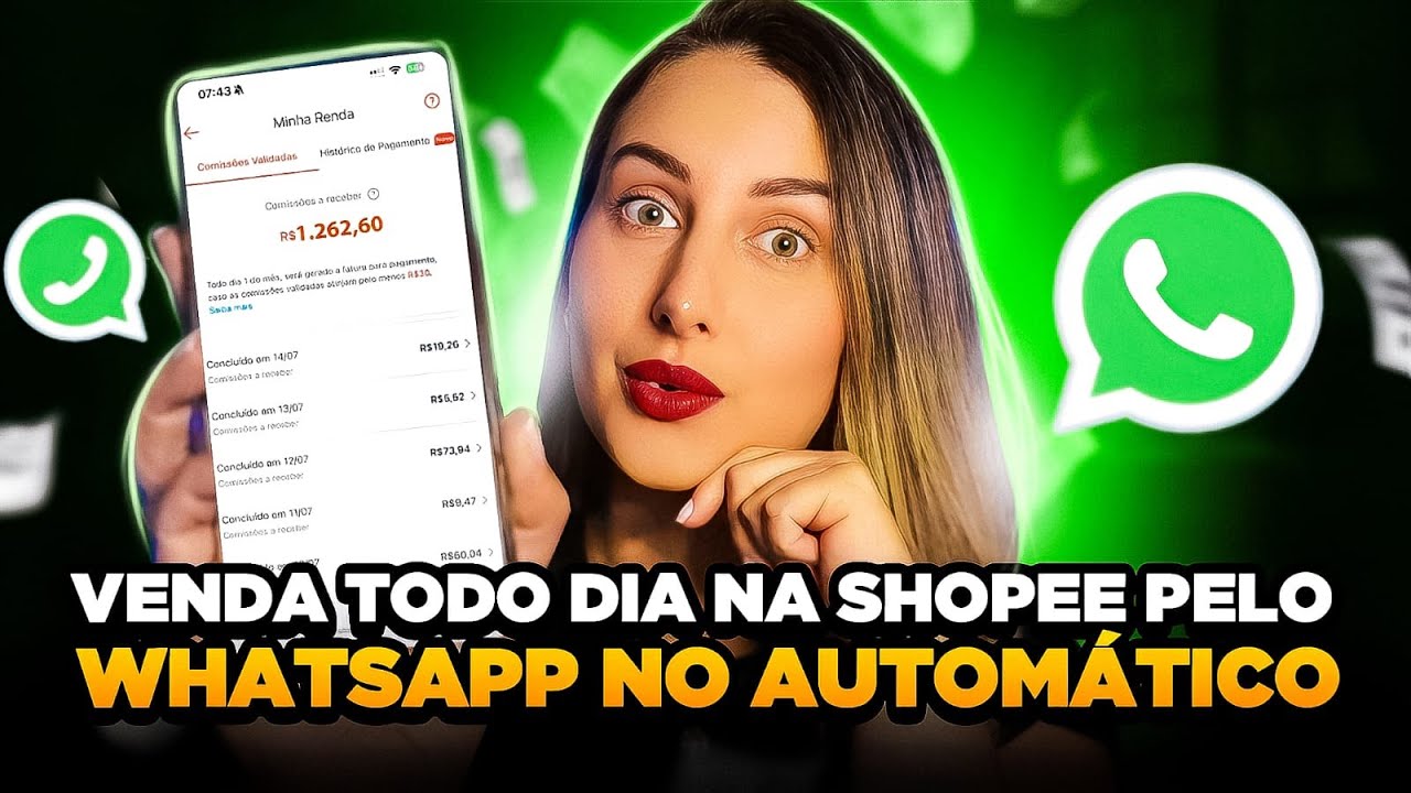 ESTRATÉGIA pra vender como AFILIADO SHOPEE TODO DIA pelo WHATSAPP de um jeito SIMPLES e AUTOMÁTICO