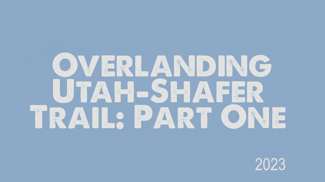 Shafer Trail part One