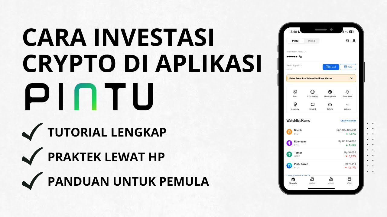 Cara Investasi Aset Crypto Di Aplikasi Pintu Untuk Pemula