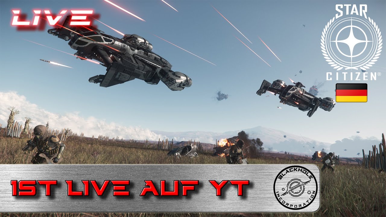 🔴 1st LIVE  🔴 Star Citizen 4.0 Preview [LIVE] |  #001  Deutsch
