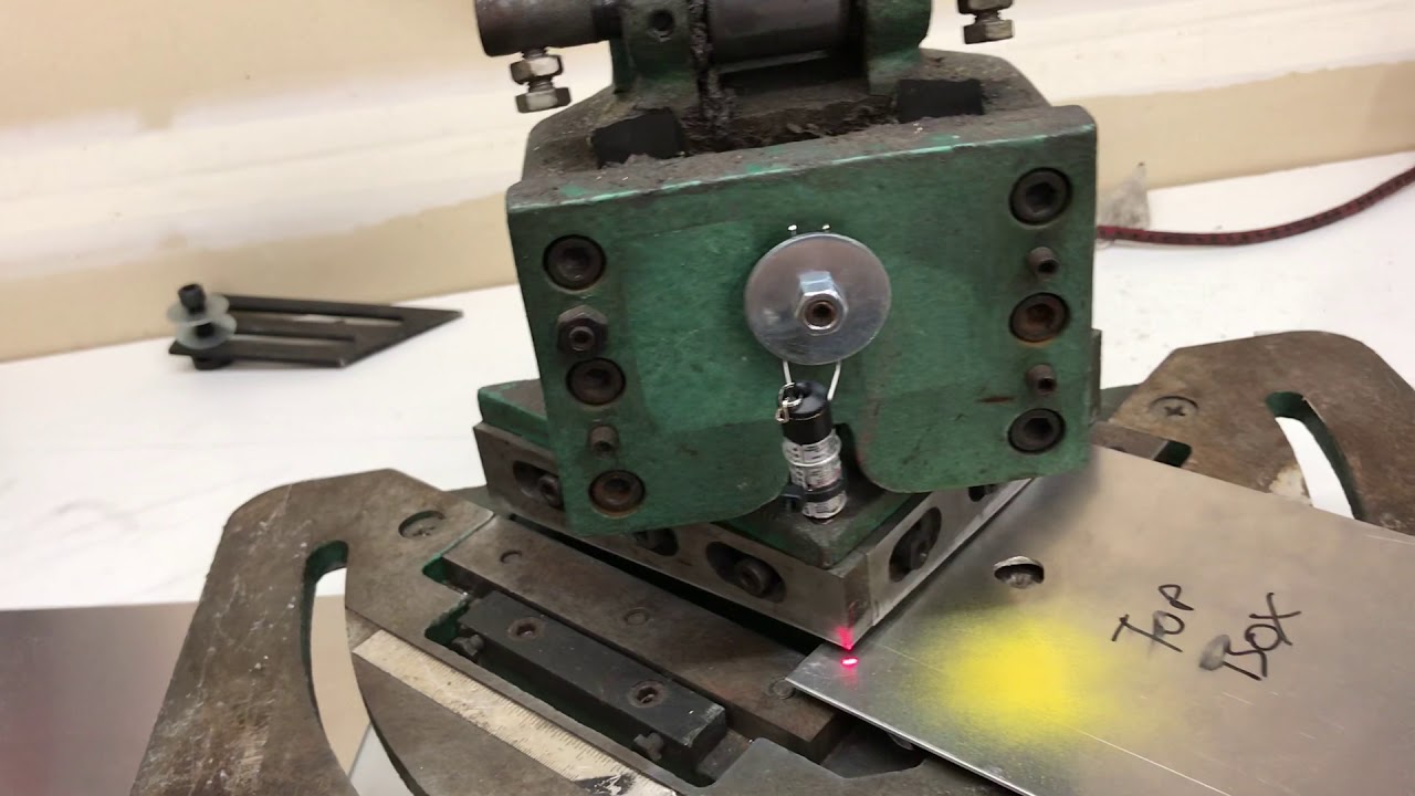 I put a laser on the metal notcher