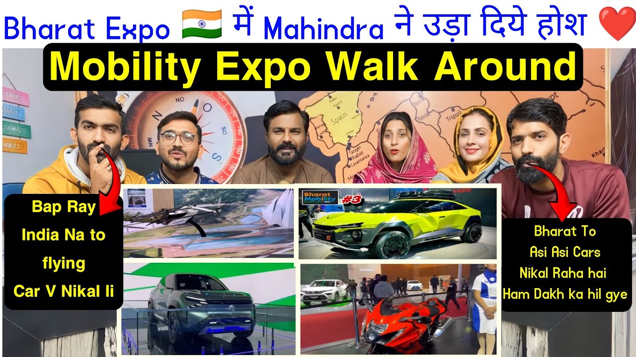 Махиндра ошеломил всех своей реакцией на Bharat Expo 🇮🇳 ❤️ | прогулка по выставке Mobility Expo.