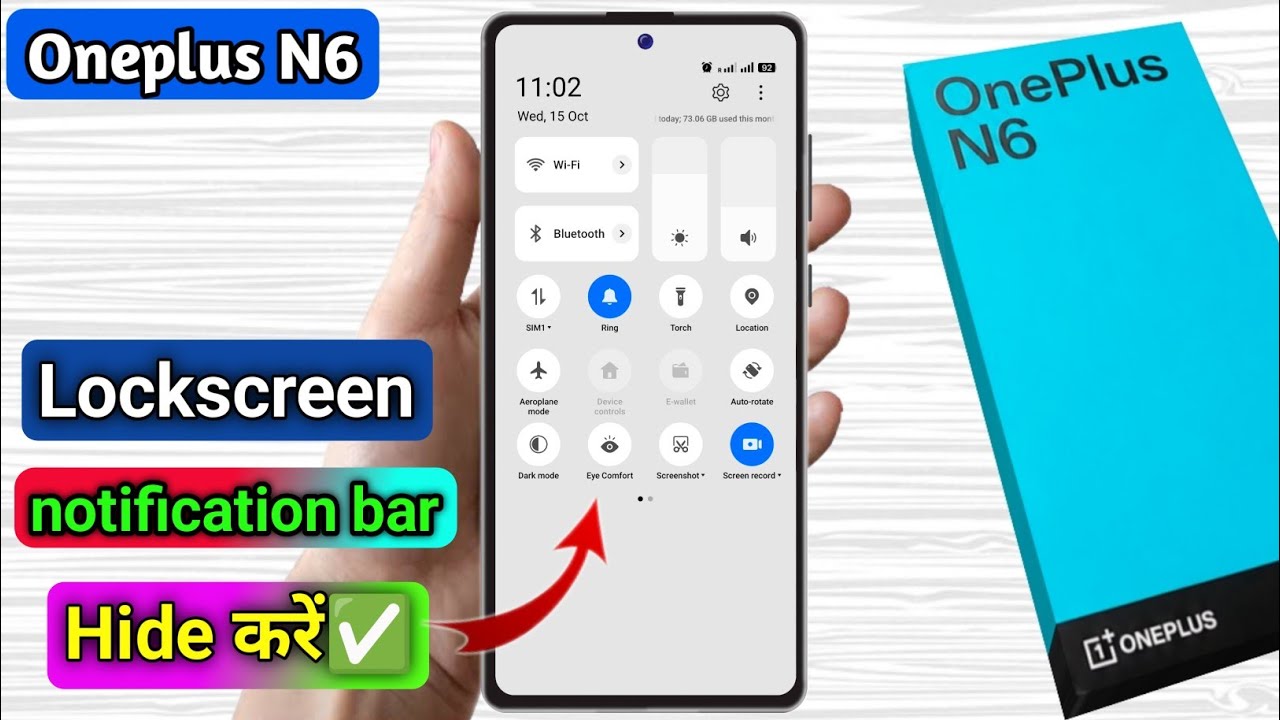 oneplus n6 lock screen notification panel hide, oneplus n6 notification bar off