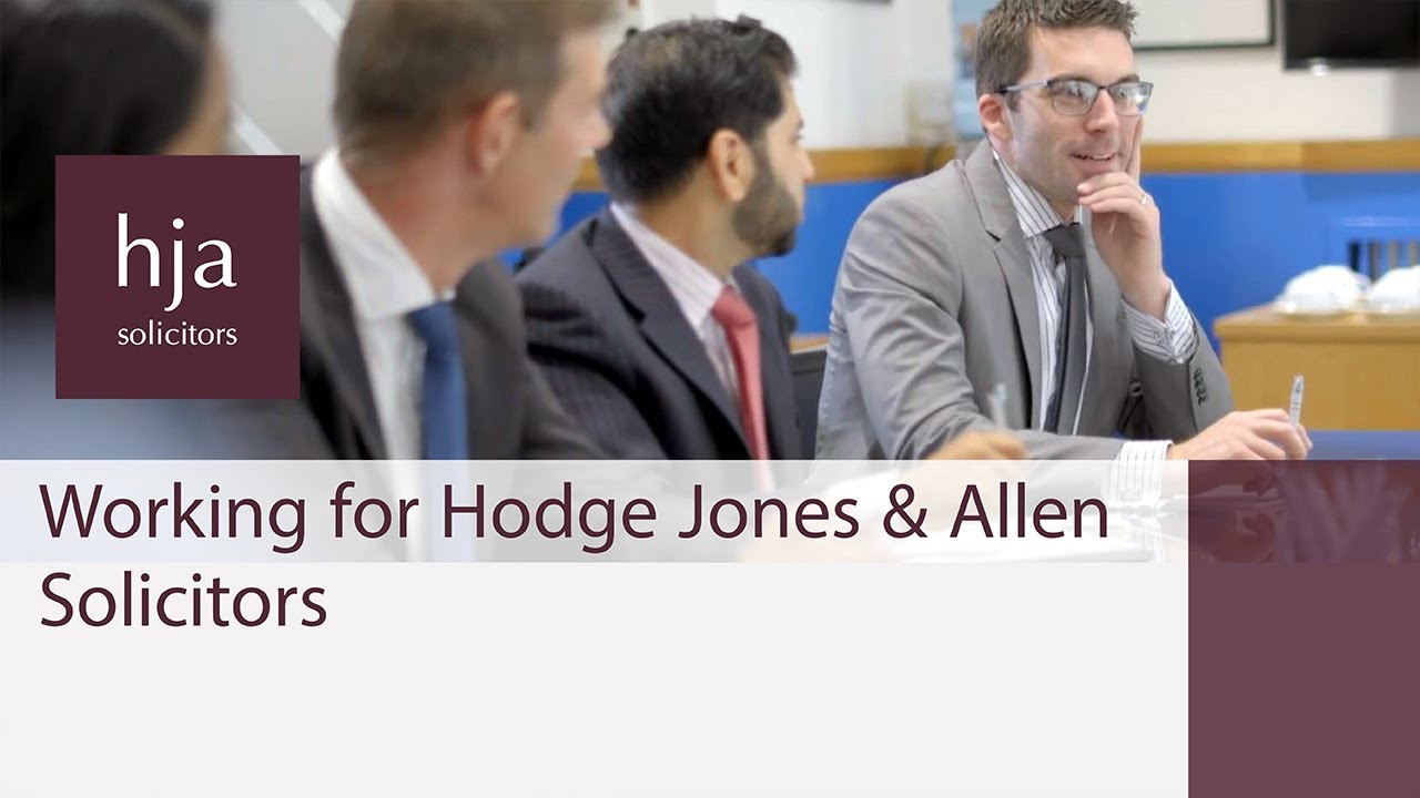 Working for Hodge Jones & Allen