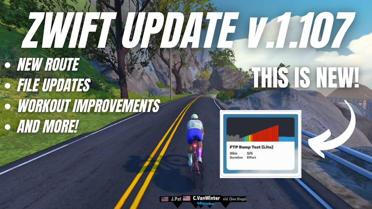 Обновление Zwift 1.107: НОВЫЙ маршрут, обновления тренировок и многое другое!