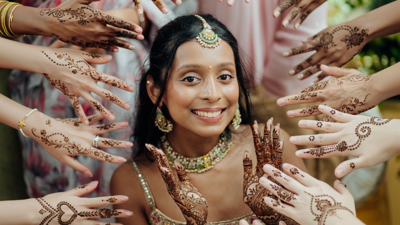 Henna Ceremony Vlog | vegan eats, bridal mehendi design 🌱