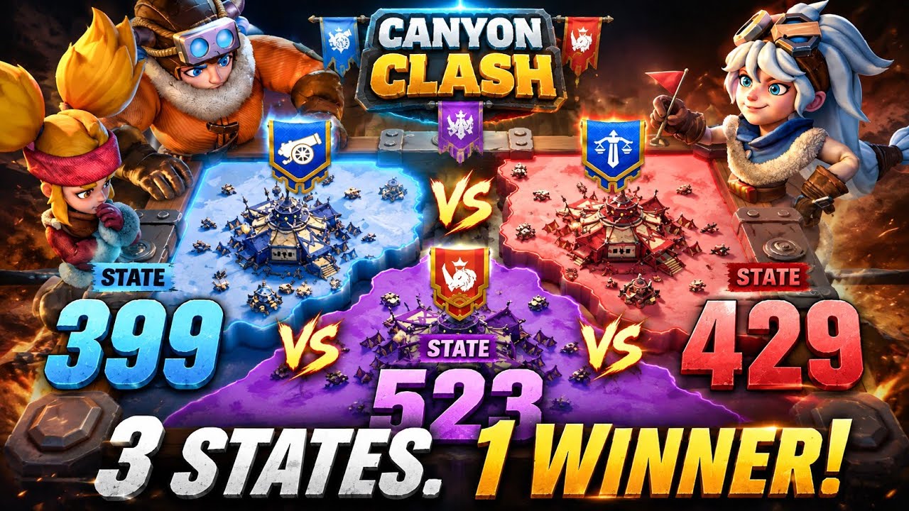 399 vs 429 vs 523 &mdash; INSANE Canyon Clash Battle! | Whiteout Survival