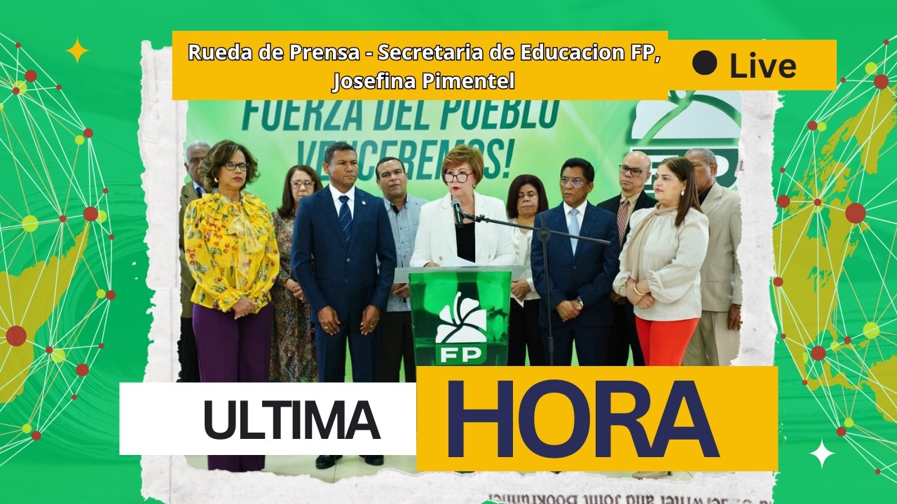 Rueda de Prensa - Secretaria de Educacion FP, Josefina Pimentel