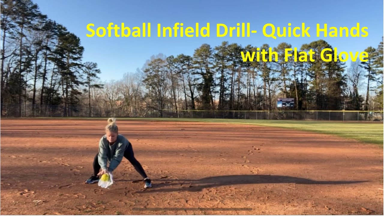 Infield Drill for Quick Hands with Flat Glove