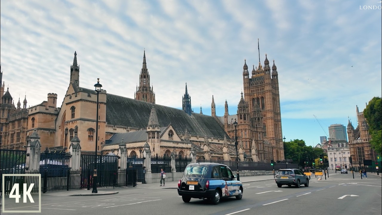 London Morning Walk | Westminster to Battersea Park 4K