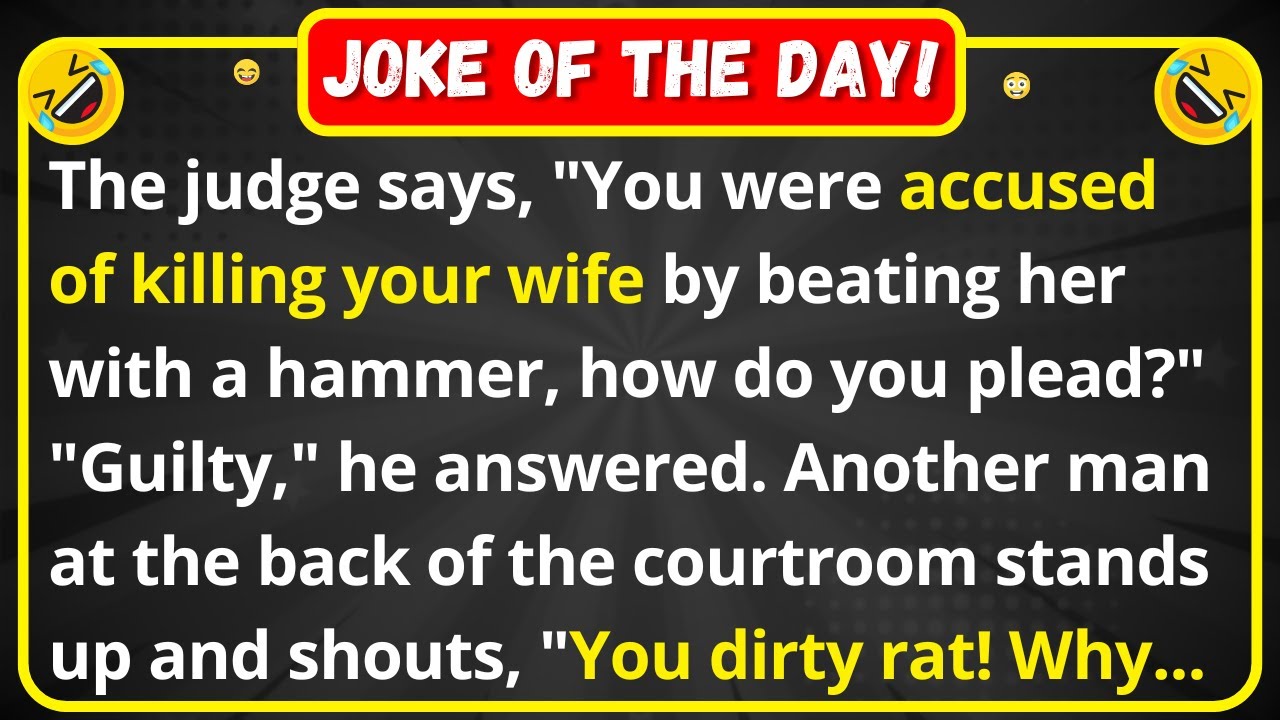 A man is in court on trial | very funny best joke of the day