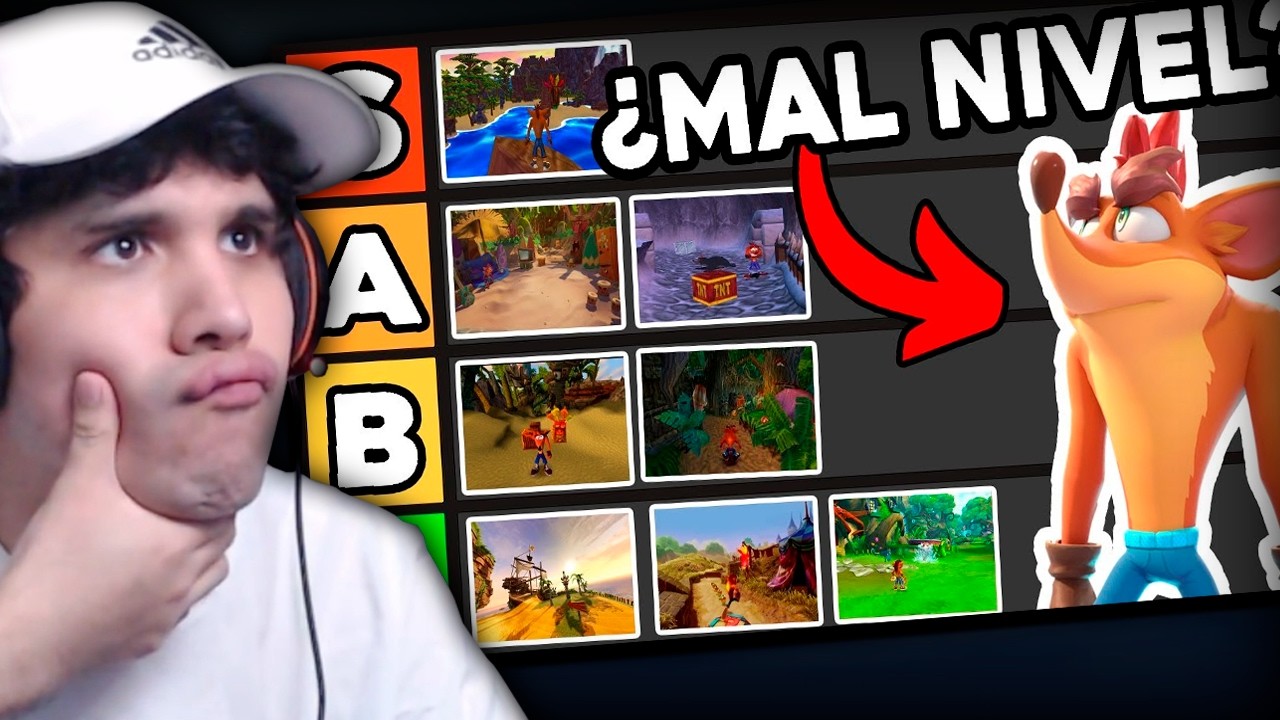 TIER LIST de los PRIMEROS NIVELES de Crash Bandicoot | TDYU Reacciona