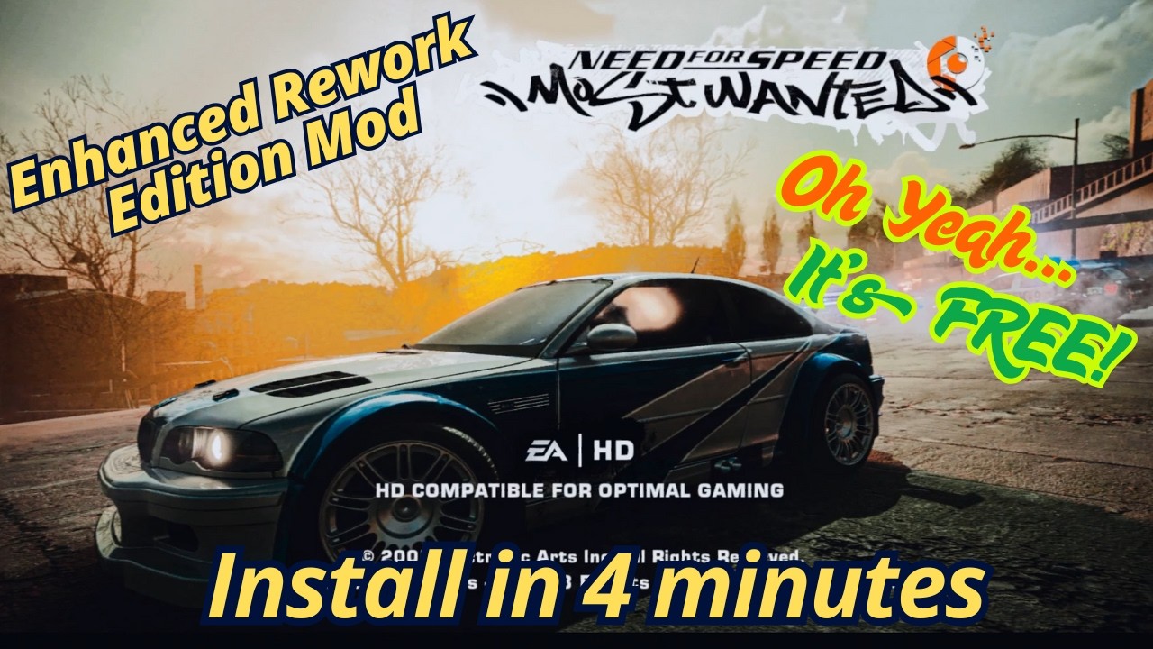 How to Install NFS Most Wanted 2005 Enhanced Rework Mod (FREE) | Boost Graphics, Cars & More!