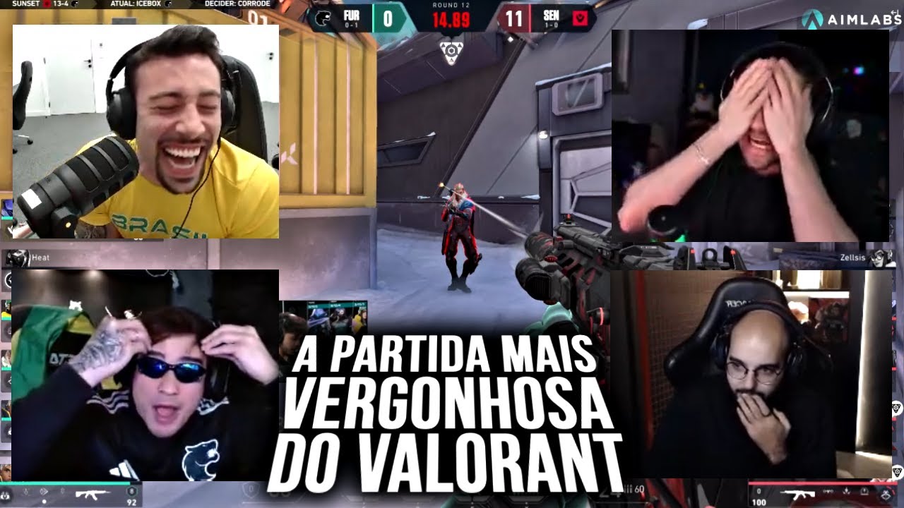 REAÇÃO DOS STREAMERS VENDO OS ROUNDS MAIS VERGONHOSOS DA FURIA CONTRA A SENTINELS!