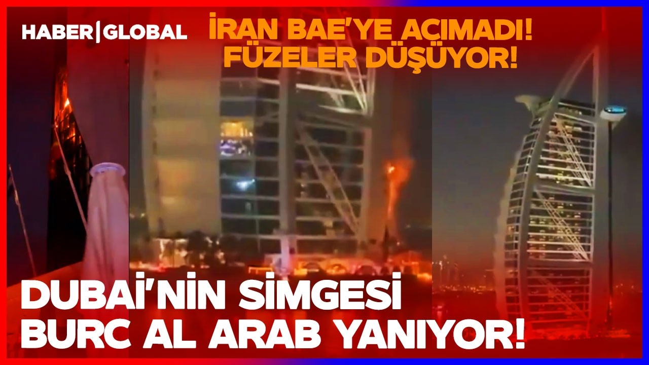 DUBAİ'İNİN SİMGESİ ALEVLERE TESLİM OLDU! İran Füzeleri BAE'nin Boğazına Yapıştı!