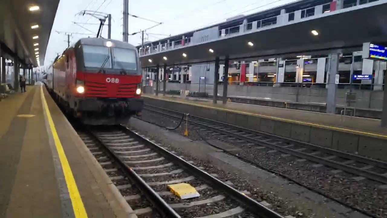 St. Pölten Hbf um kurz nach 07:55 am 06.02.2026 