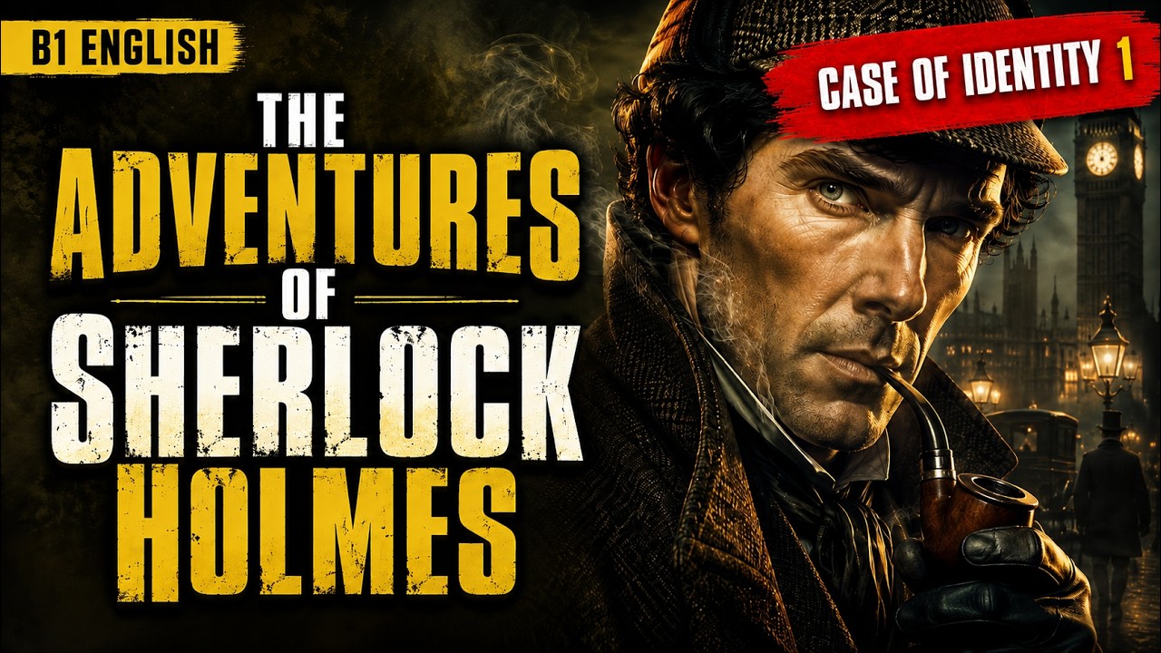 B1 English Listening Practice | A Case of Identity (Part 1) - The Adventures of Sherlock Holmes