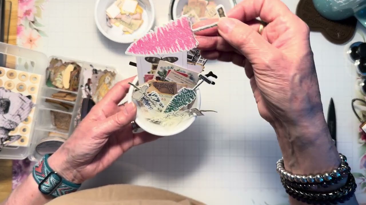 Collage Art Journal Part 1 Design @MikeDeakinArt @cathyzielske @SimonSaysStamp 