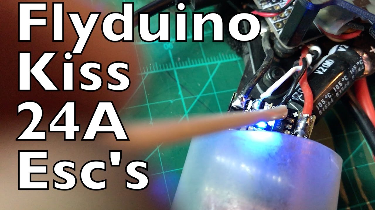 Flyduino Kiss 24a esc's , Emax RS 2205 S 2300kv motors