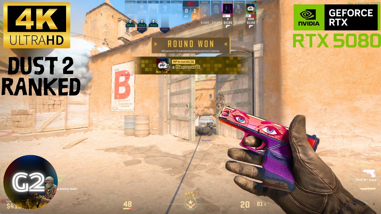 Counter Strike 2 | RTX 5080 | Ultra Settings 4K Gameplay (No Commentary)