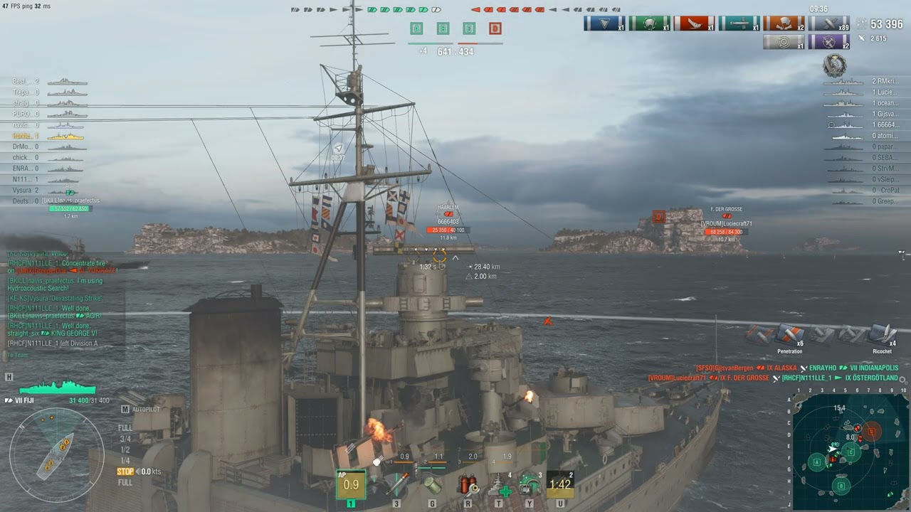 World Of Warships Random Battle Gameplay With FIJI