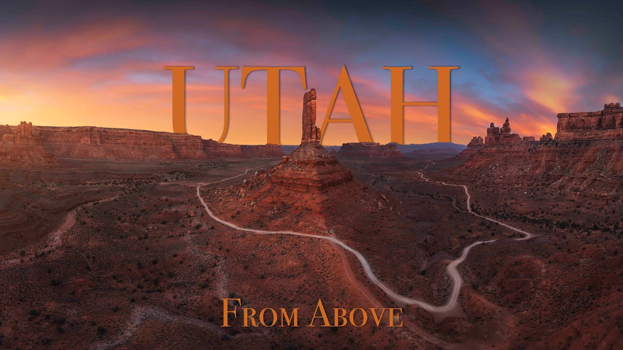 UTAH | A Cinematic Aerial Film with Relaxing Music | 4k