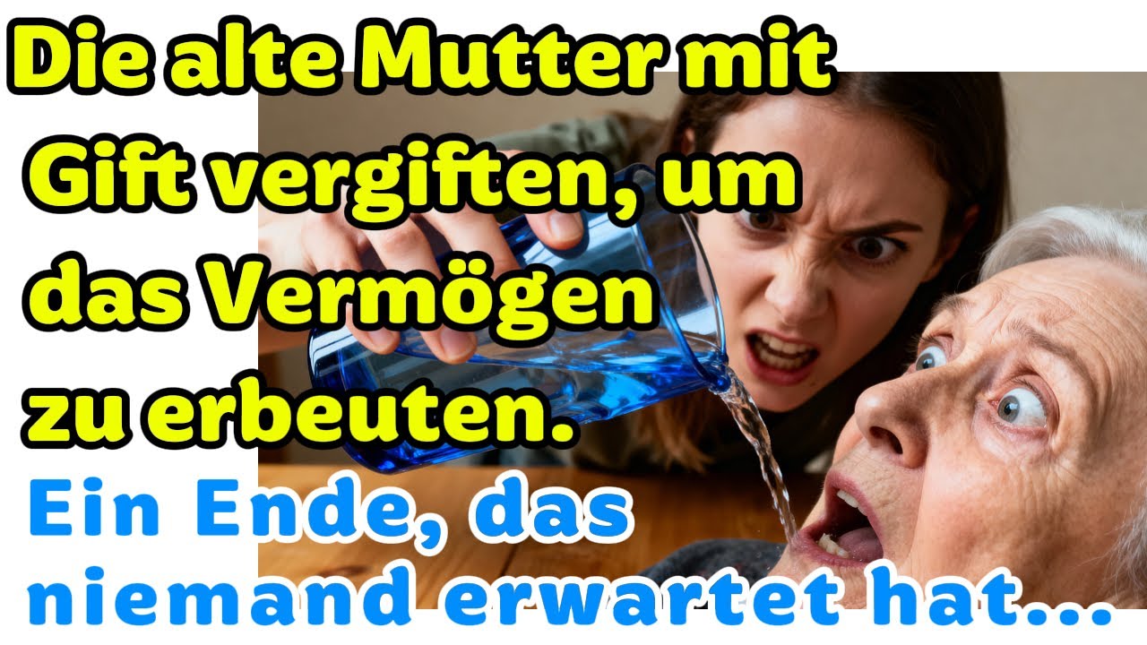 Die alte Mutter mit Gedächtnisverlustmedikamenten vergiften, um das Vermögen zu erbeuten.