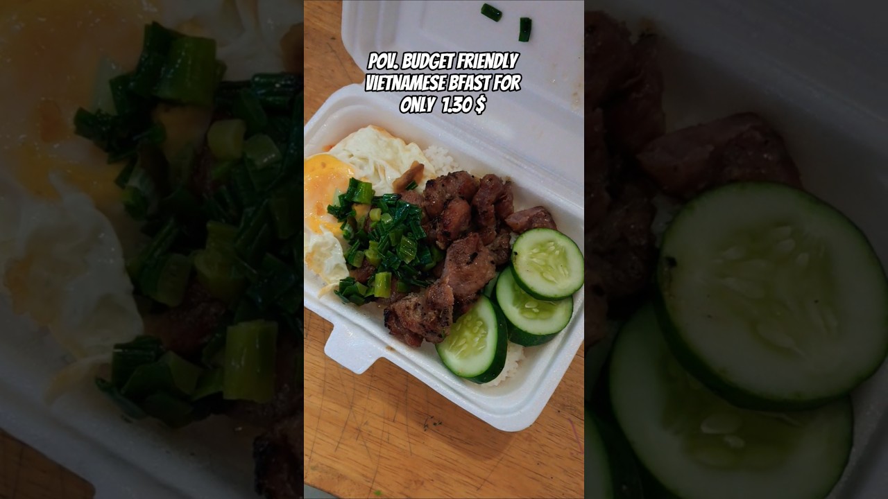 Com Tam- Vietnamese BFast! #food #foodie #vietnam #cơmtấm #saigon #breakfast #vietnamesefood