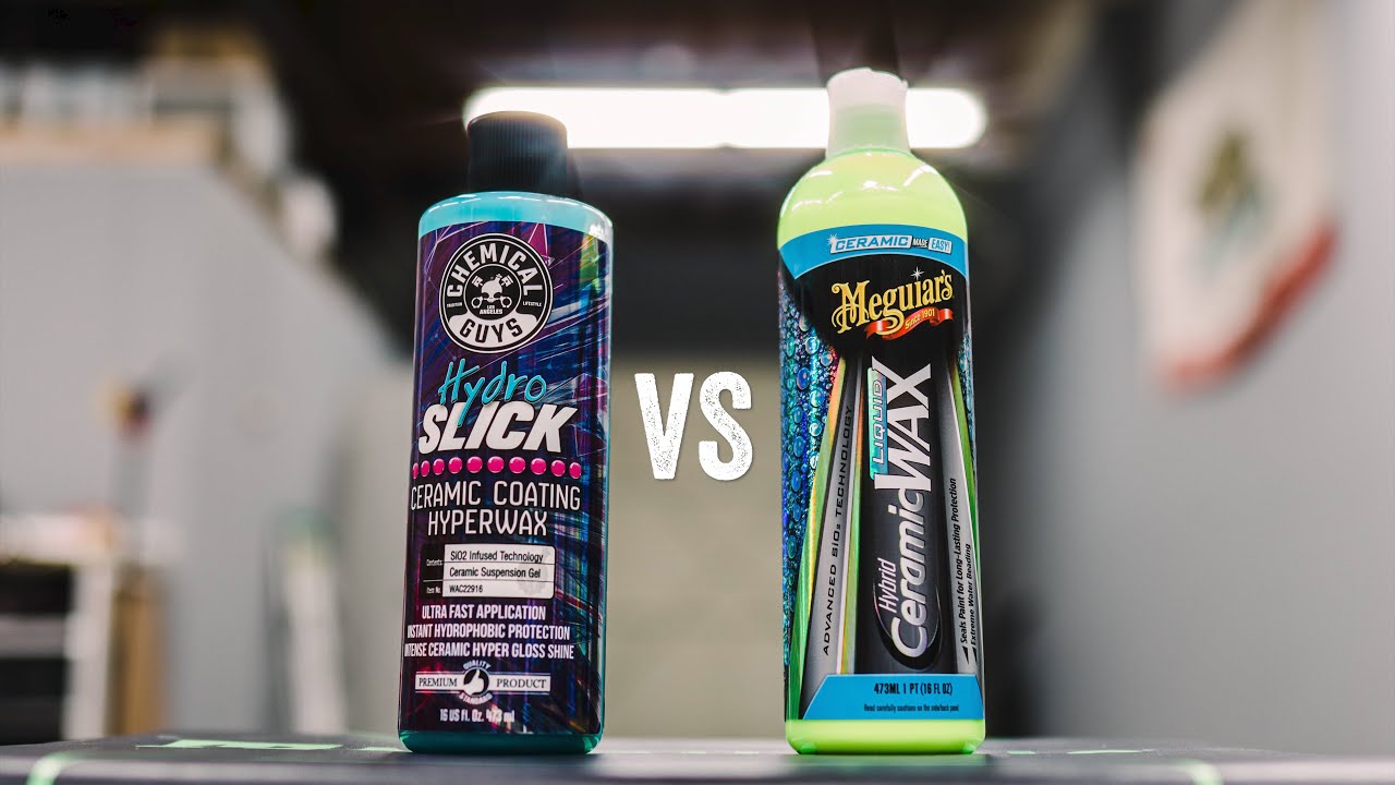 CHEAP VS EXPENSIVE:CHEMICAL GUYS HYDROSLICK VS MEGUIARS HYBRID CERAMIC LIQUID WAX: WHO YOU GOT?