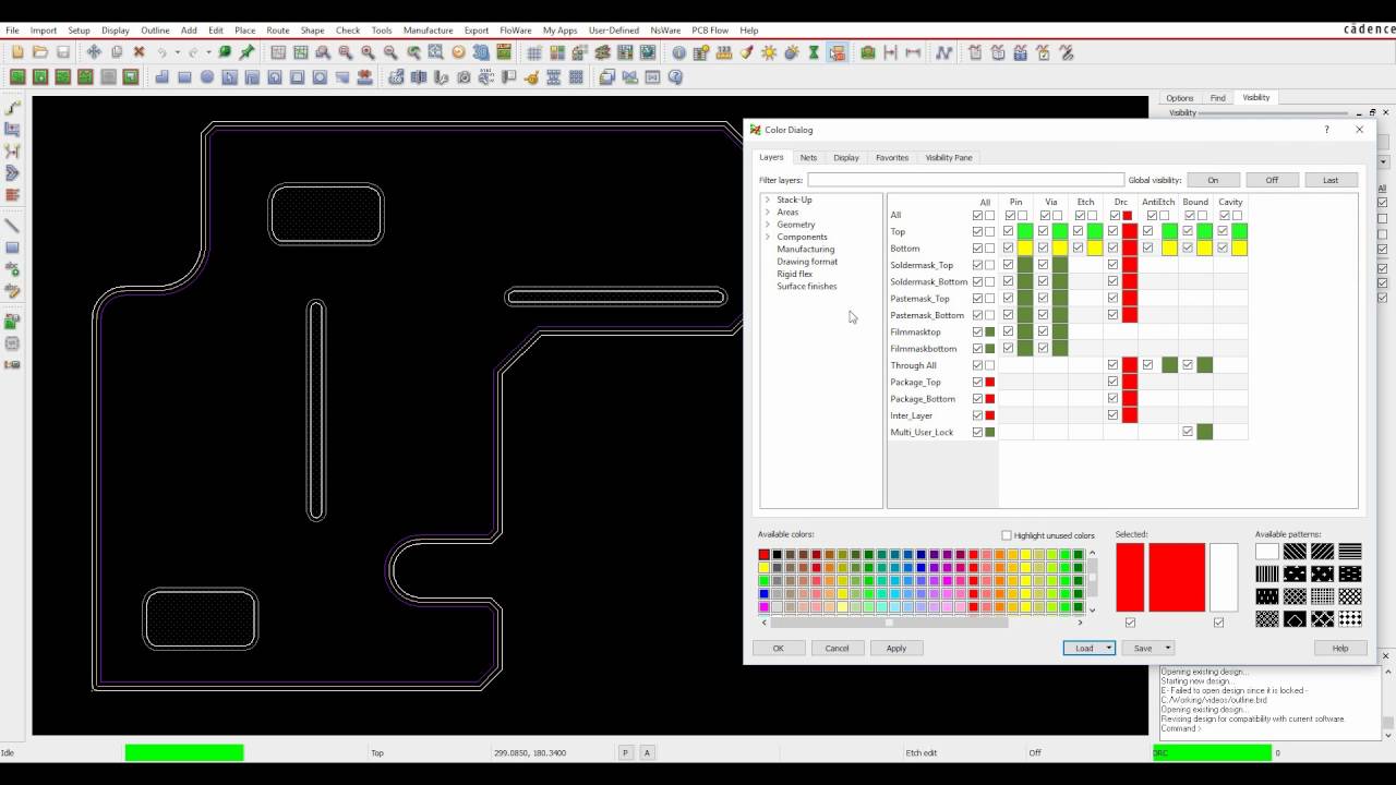 Tutorial OrCAD Allegro Design Outline Cutouts