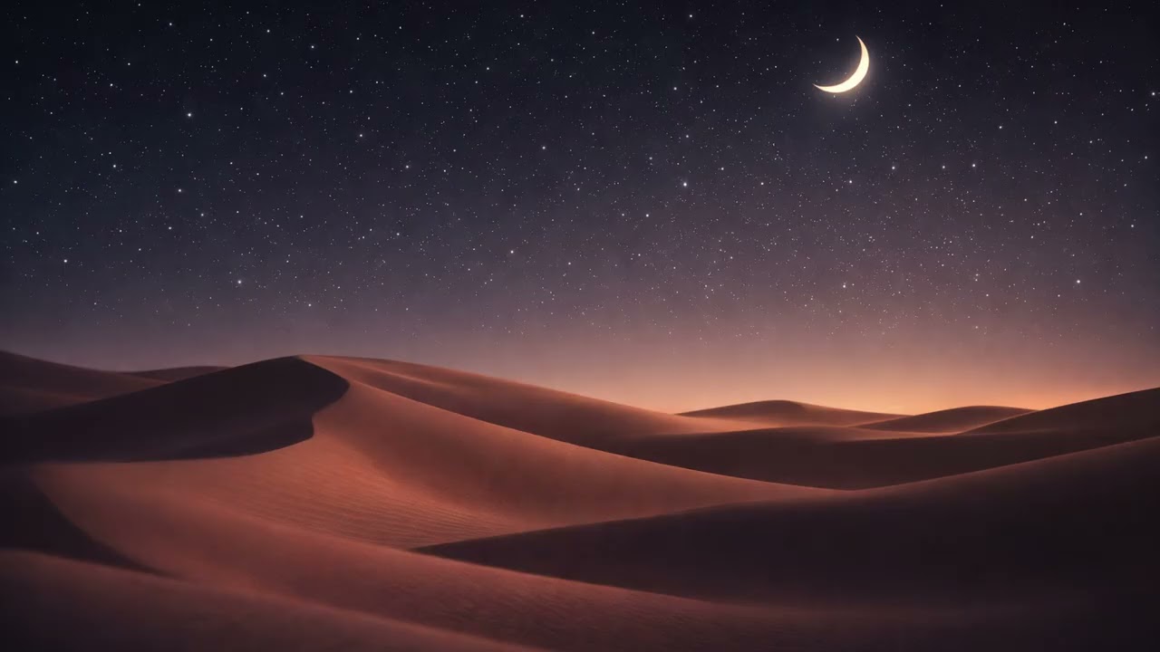 Ambient Desert Sounds for Sleep  Starry Night Dunes  2 Hours