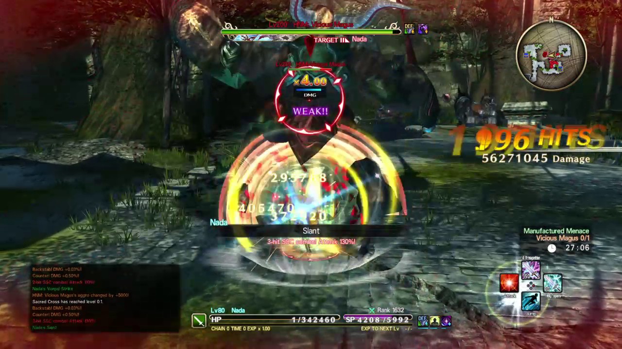 SAO HR vicious Magus nightmare Mode with 1H |GLITCHED GEARS| No Buffs