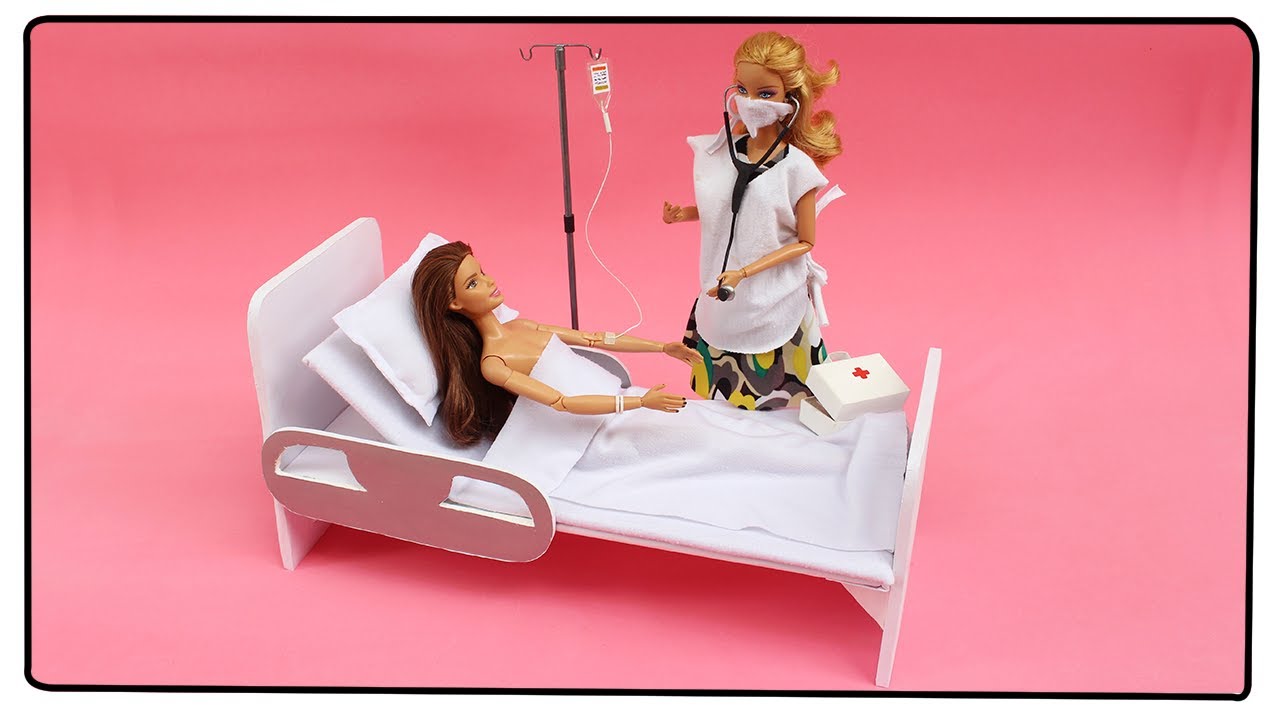Como fazer: Cama de Hospital para Barbie, Monster High, Baby Alive entre outras!