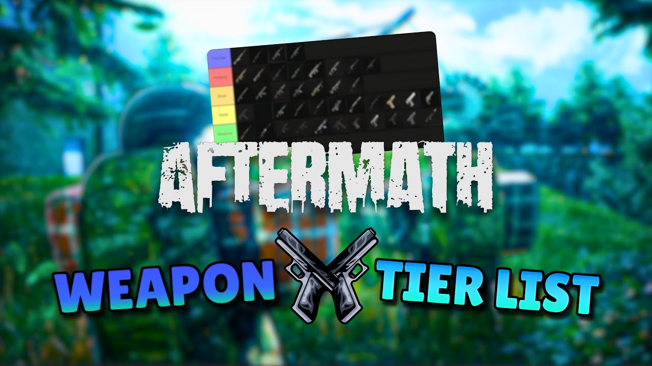 I RANKED EVERY SINGLE WEAPON IN AFTERMATH ROBLOX (In Depth Tier List)