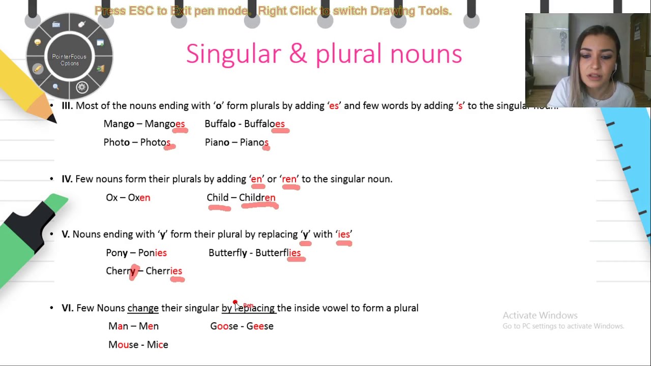 Klasa 3 - Gjuhe Angleze - Singular and plural nouns