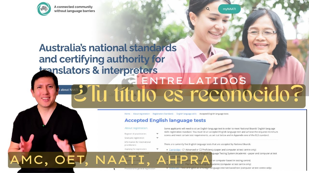 Homologación médica en Australia 2025 | Paso 2: AMC MCQ, OET, NAATI y AHPRA