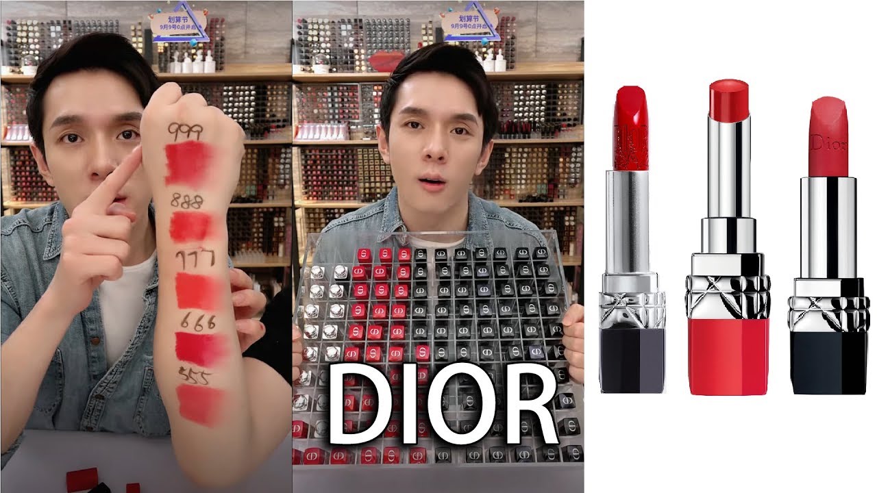 DIOR (全套迪奥烈艳蓝金唇膏) Rouge Dior Ultra Rouge & Rouge Dior | 999 | 888 | 777 | 666 | 555 | 844 |
