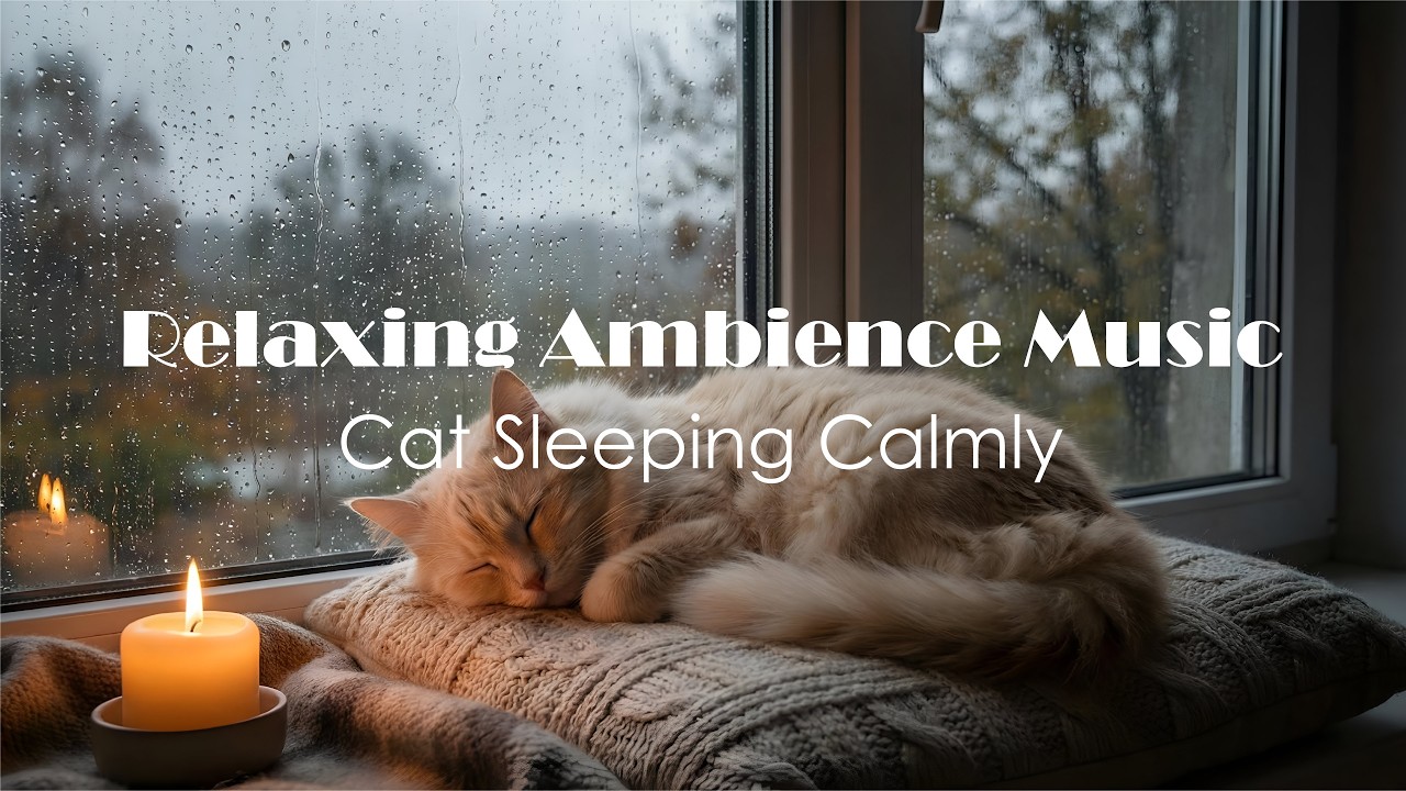 Relaxing Ambience Music | Cat Companion Sleeping Calmly