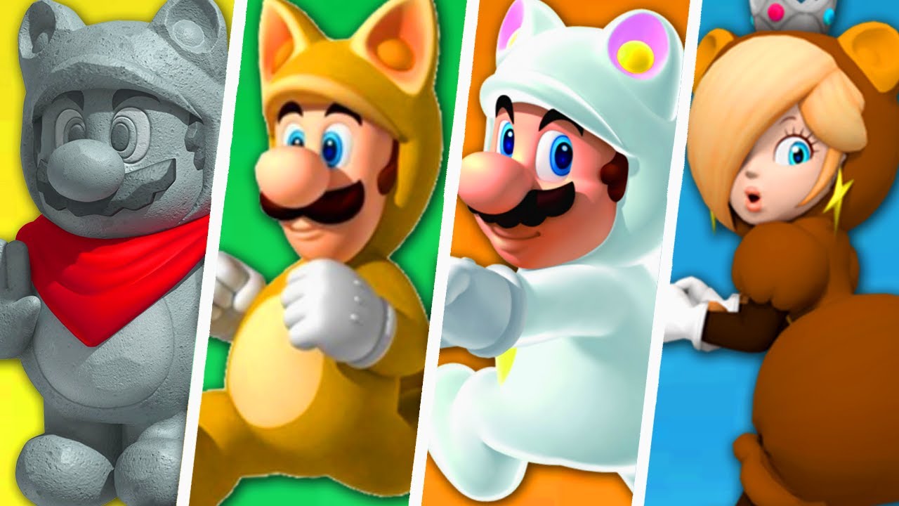 Evolution of Super Mario Tanooki Characters (1988 - 2021)