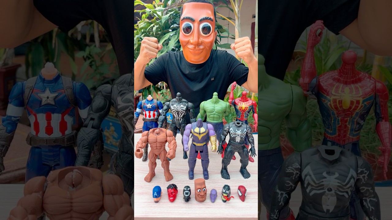 Tung angrily went in search of heads to add to his superhero collection