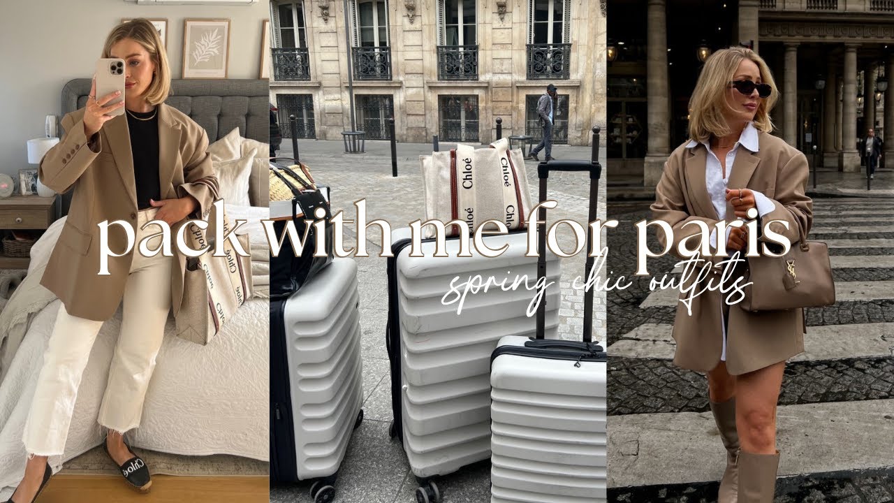 PACK WITH ME FOR PARIS | SPRING OUTFITS & NEW IN FARFETCH
